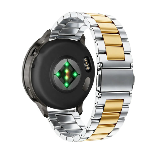Bandz Bracelet acier 'Classic' Garmin Forerunner 265s (argent/or)