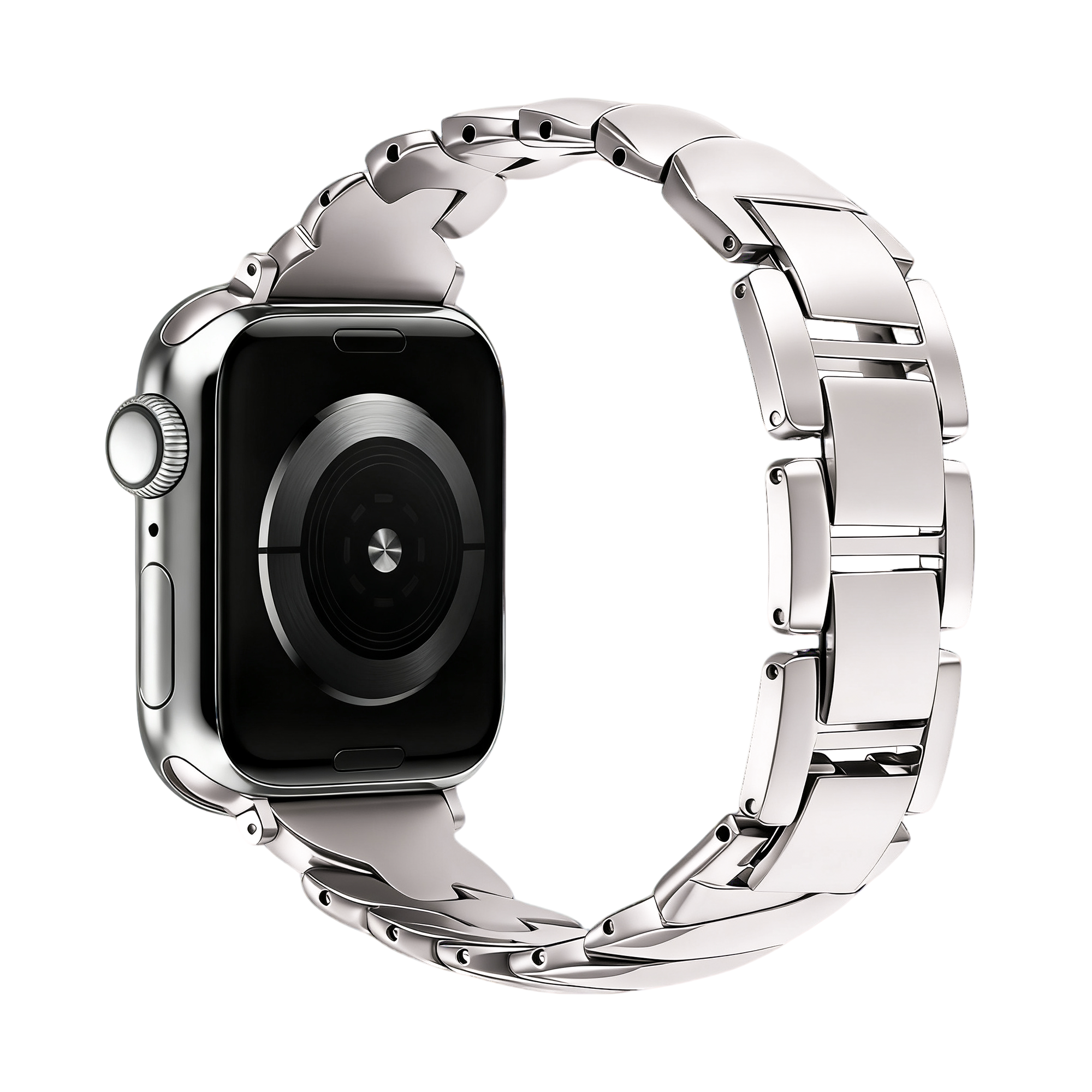 Bandz Correa acero premium 'Twisted' Apple Watch (blanco estrella)