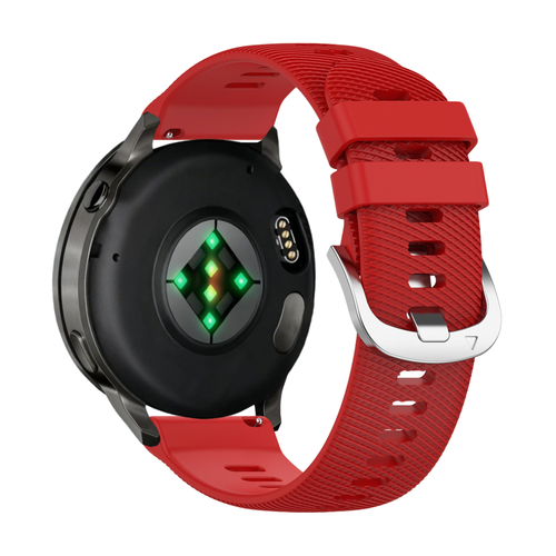 Bandz Garmin Forerunner 255s Silicone Strap 'Deluxe' (Red)