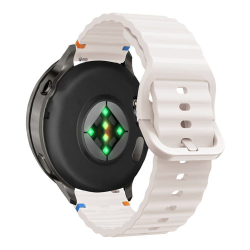 Bandz Garmin Forerunner 645 Silikonarmband 'Wave' (Polarstern)