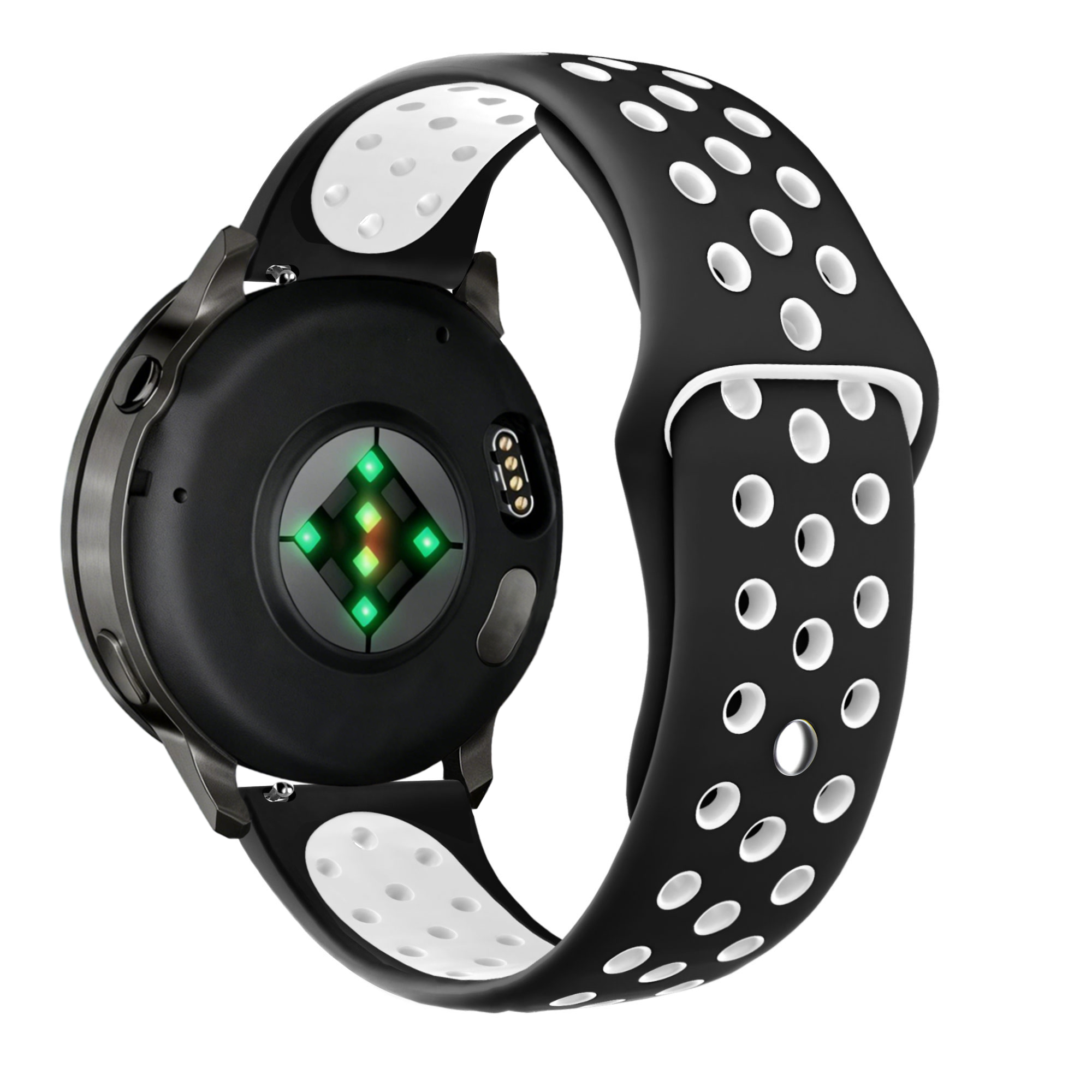 Bandz Garmin Forerunner 645 Sport Strap 'Deluxe' (Black/White)