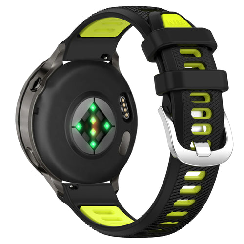 Bandz Garmin Forerunner 255s Sport Strap with Buckle (Black/Yellow)