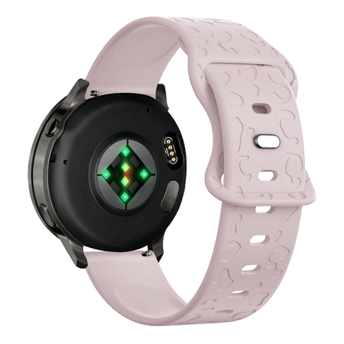 Bandz Garmin Vivomove 3s siliconen band 'Leopard' (roze)