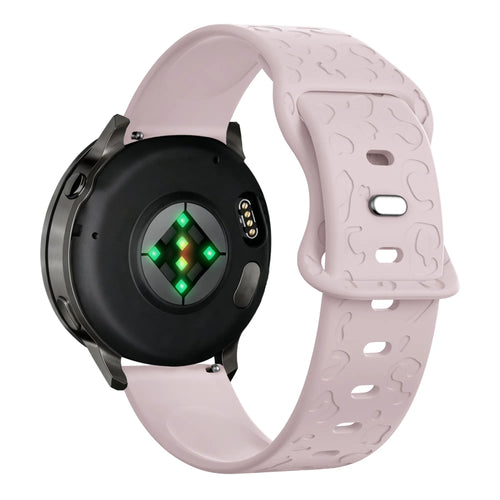 Bandz Garmin Forerunner 265s Silicone Strap 'Leopard' (Pink)