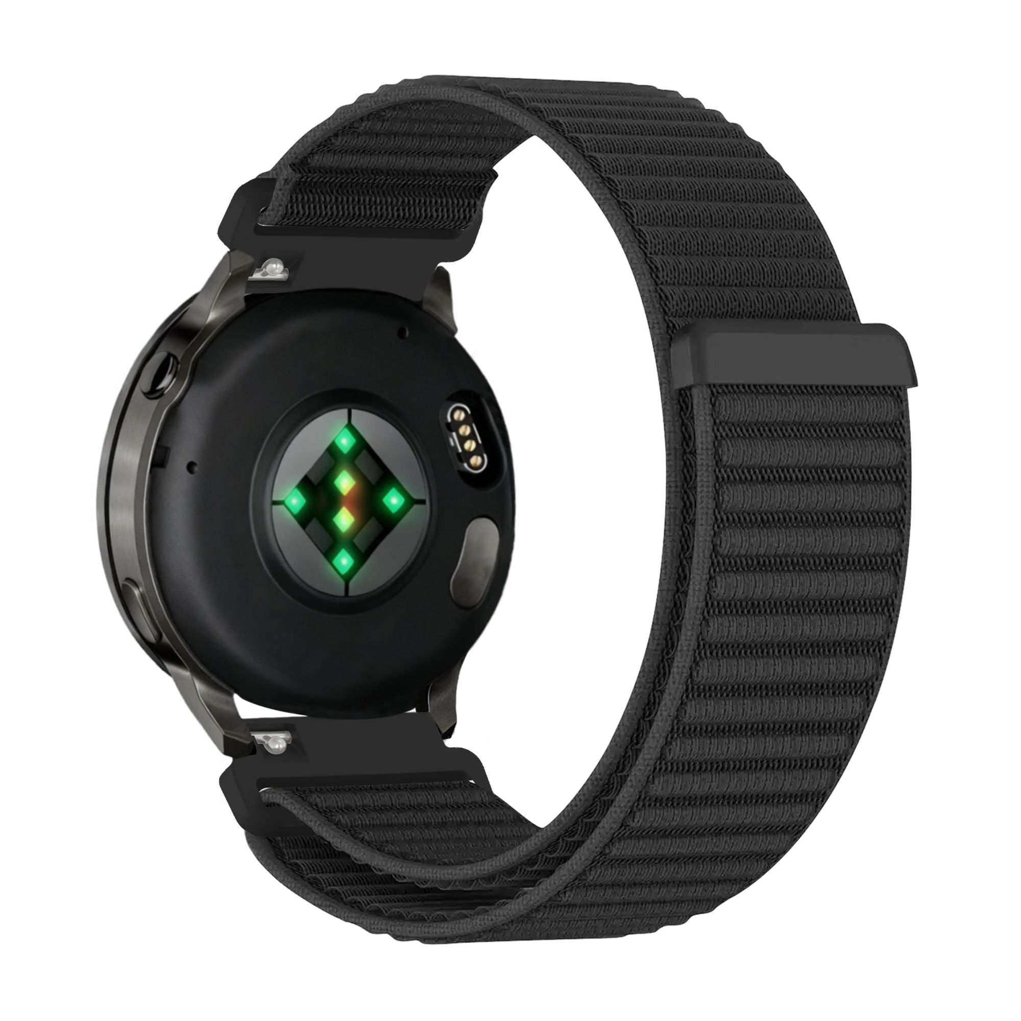 Bandz Garmin Venu 3 nylon band 'Wave' (zwart)