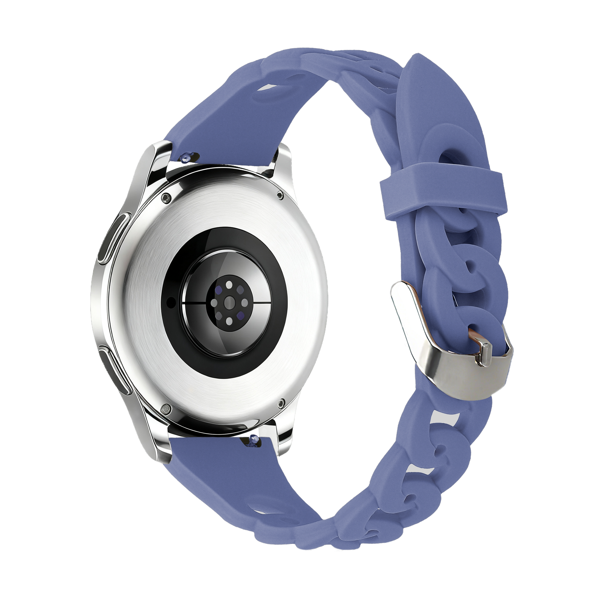 Bandz Amazfit Active 2 Silikonarmband 'Chains' (Lavendel)
