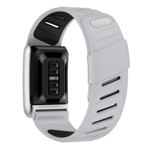 Correa deportiva compatible con Whoop 5.0 (gris claro/negro)