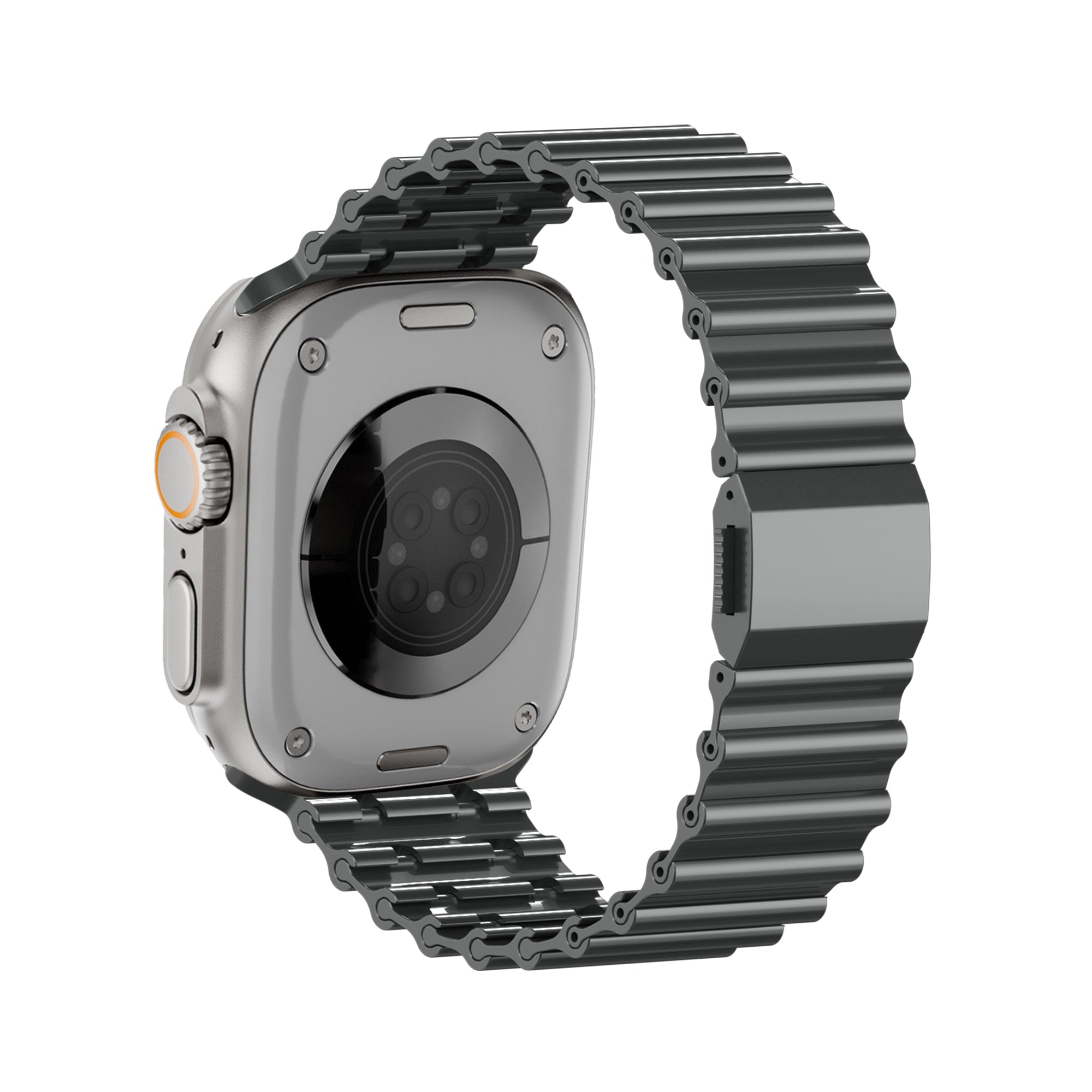 Bandz Apple Watch Premium Steel Strap 'Ocean' (Titanium Grey)