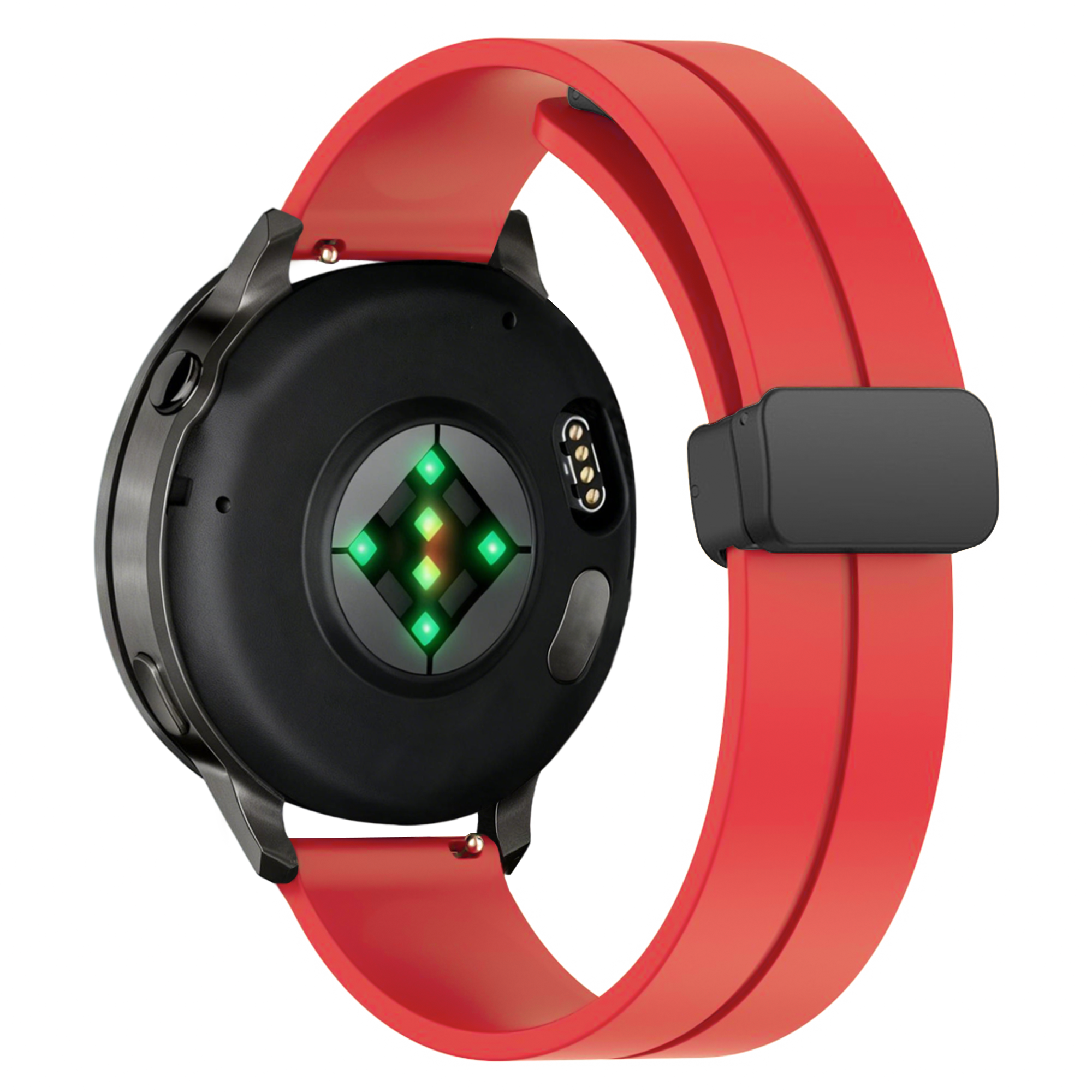 Bandz Garmin Bounce 2 D-Buckle Silicone Strap (Red)
