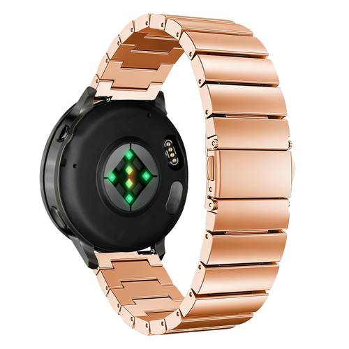 Bandz Correa acero 'One Bead' Garmin Forerunner 245 (rosa dorado)