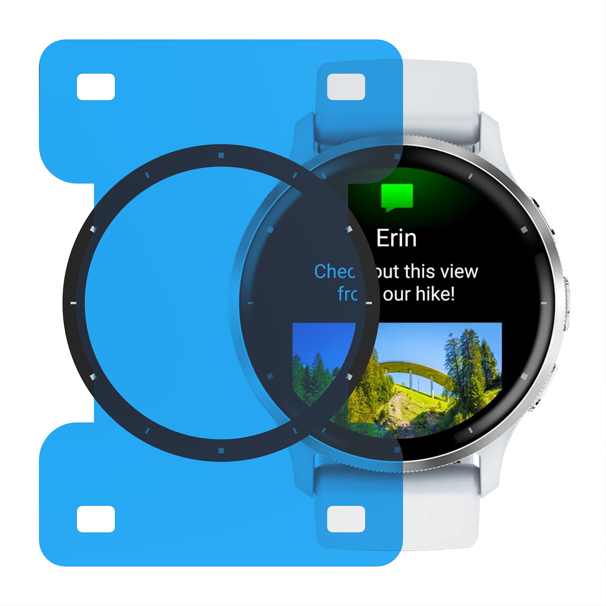 Screenprotector met One-Click tool - Garmin Venu 3