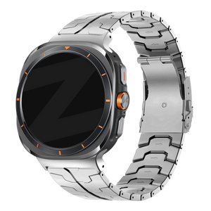 Bandz Samsung Galaxy Watch Ultra titanium band 'Iron' (zilver)