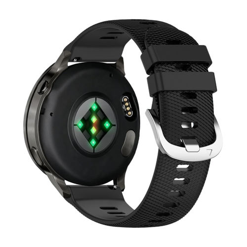 Bandz Garmin Forerunner 265s Silikonarmband 'Deluxe' (Schwarz)