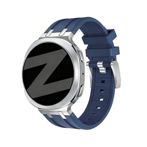 Bandz Bracelet silicone 'Luxe Liquid' Samsung Galaxy Watch 8 Classic (bleu foncé)