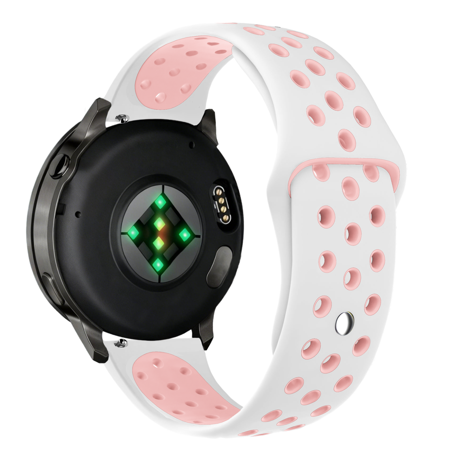 Bandz Garmin Bounce 2 Sport Strap 'Deluxe' (White/Pink)