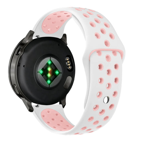 Bandz Garmin Forerunner 70 Sportarmband 'Deluxe' (Weiß/Rosa)