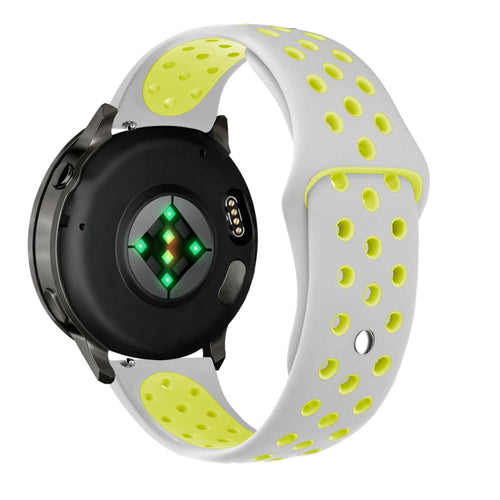 Bandz Garmin Vivoactive 4 Sport Strap 'Deluxe' (Grey/Yellow)