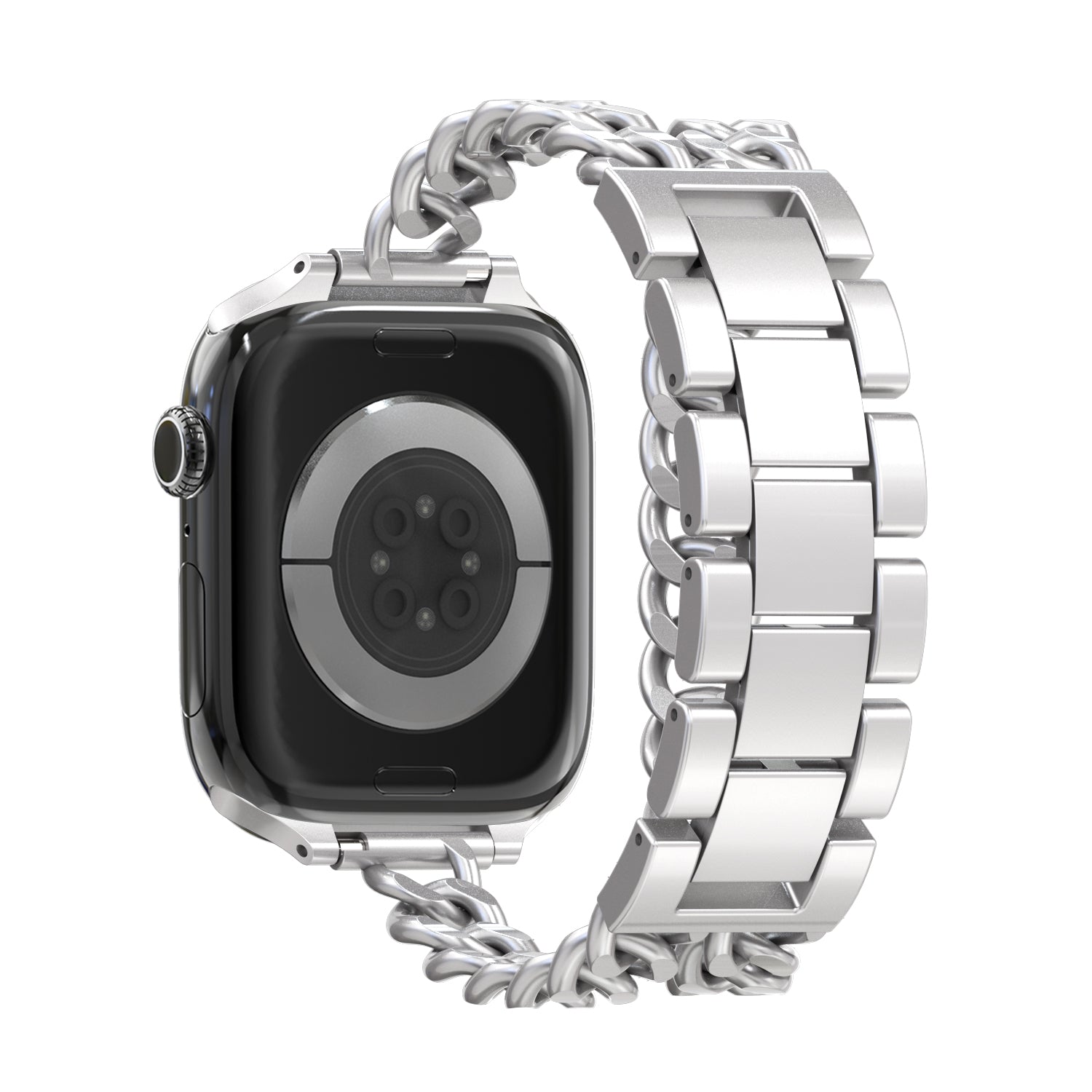 Bandz Apple Watch stalen band 'Double Tour' (sterrenlicht)