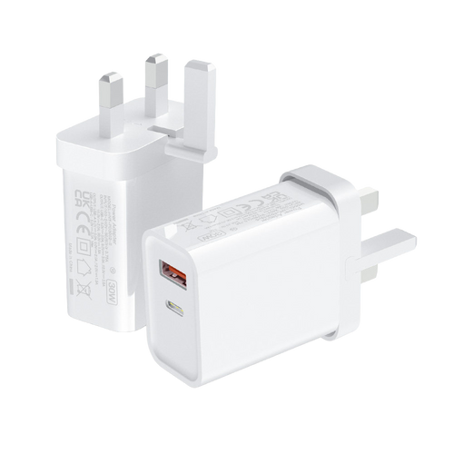 30W USB-A/C Telescopic Fast Charge Adapter
