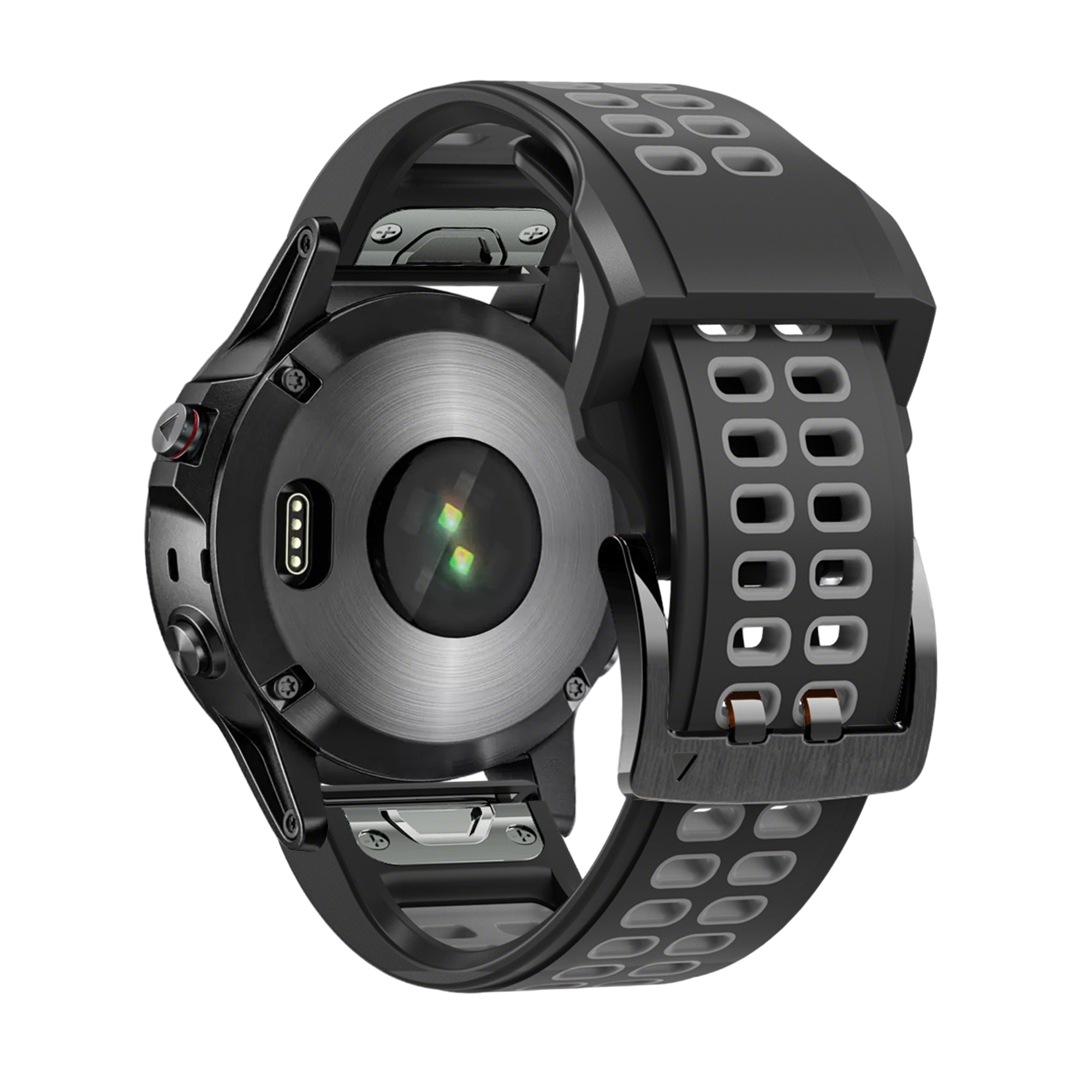 Bandz Garmin Tactix 8 - 51mm Buckled Sport Strap (Black/Grey)