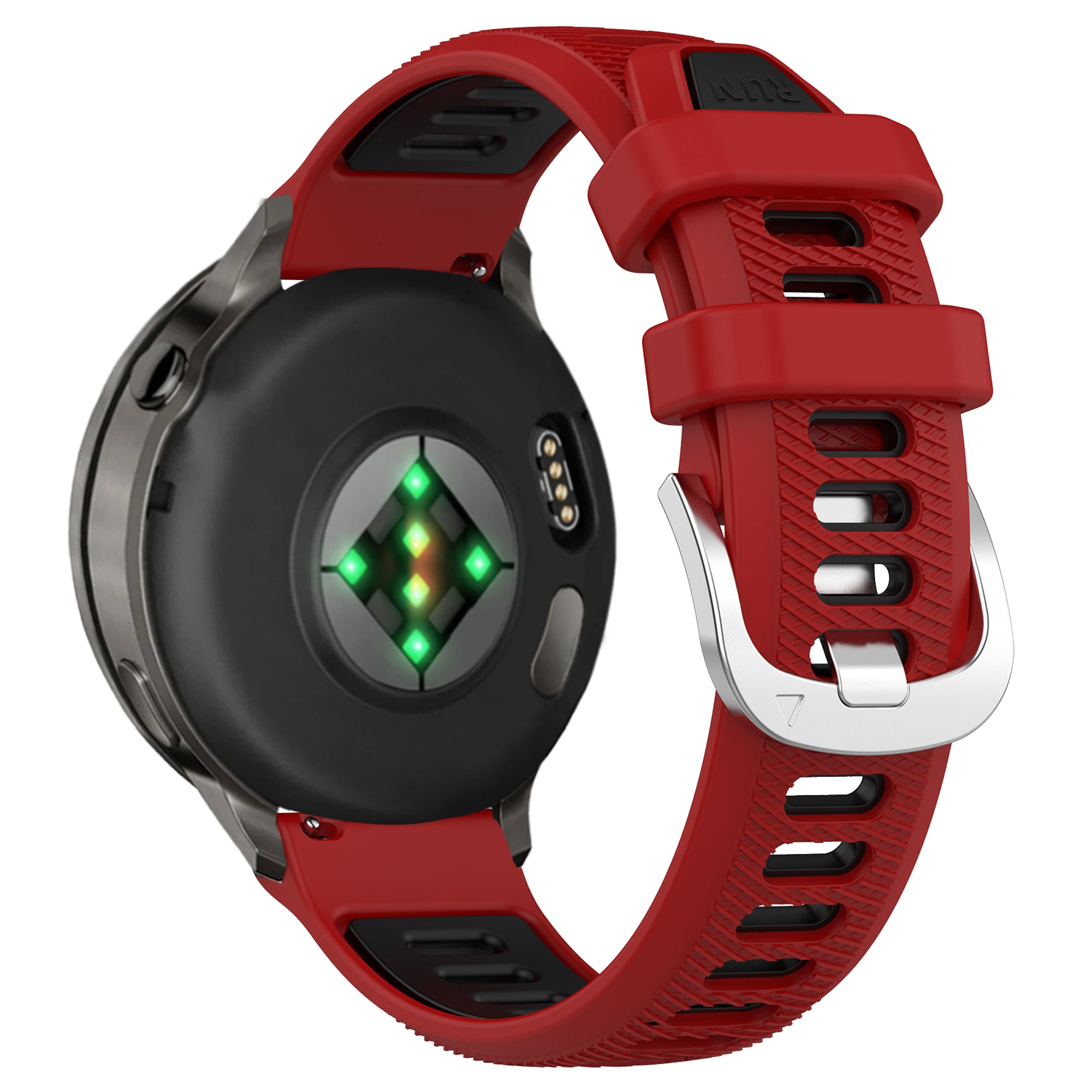 Bandz Correa deportiva con hebilla Garmin Forerunner 255s (rojo/negro)