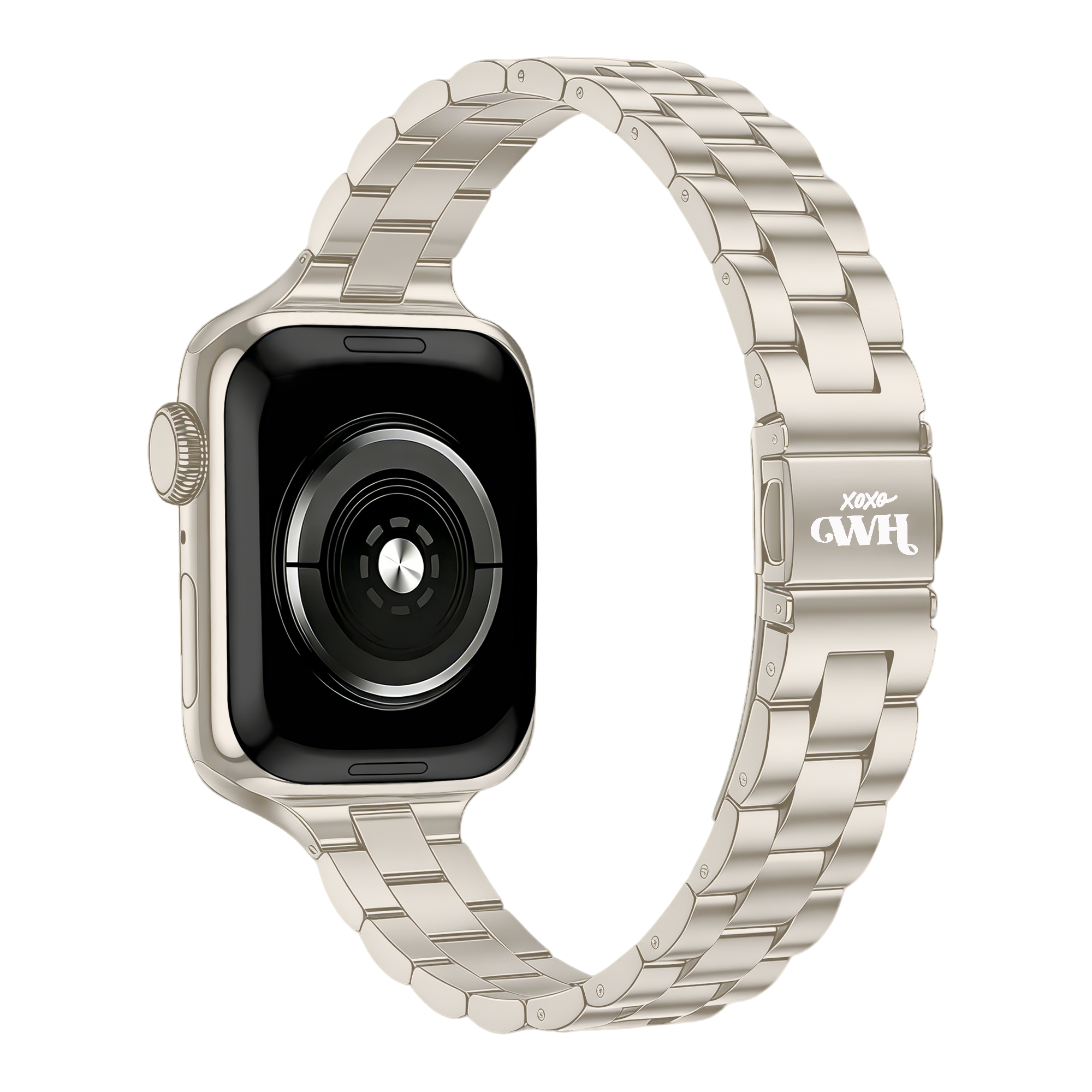 xoxo Wildhearts Bracelet acier fin Apple Watch (lumière stellaire)