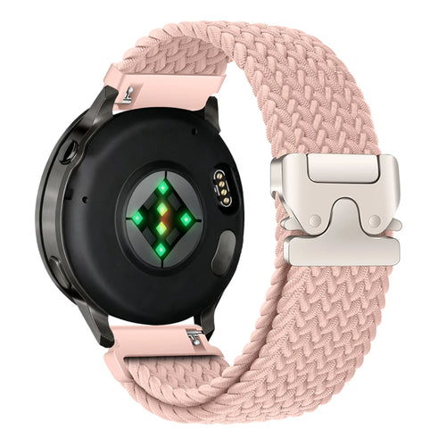 Bandz Garmin Forerunner 265s Braided Strap 'Parachute' (Pink)