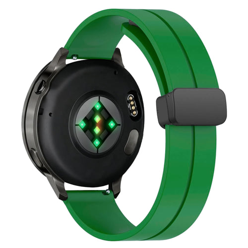 Bandz Garmin Forerunner 265 Silicone Strap with D-Buckle (Green)