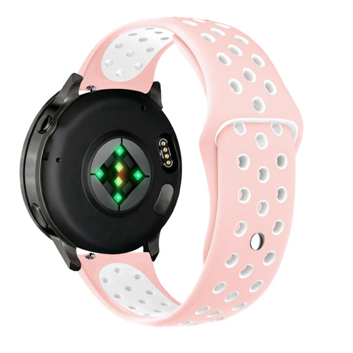 Bandz Garmin Forerunner 70 Sportarmband 'Deluxe' (Rosa/Weiß)
