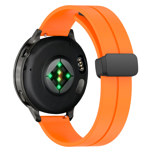 Bandz Garmin Vivoactive 4 Silicone Strap with D-Buckle (Orange)