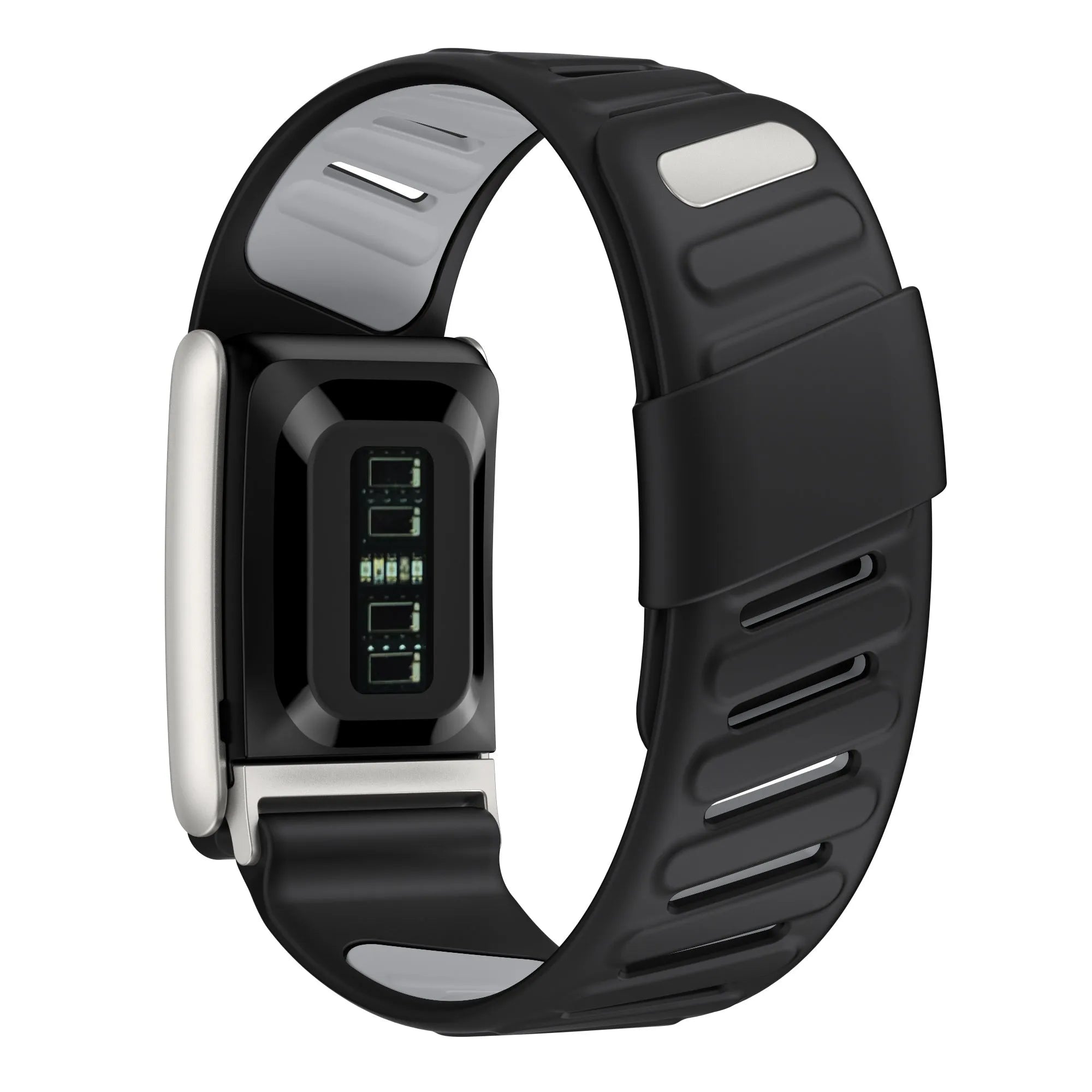 Correa deportiva compatible con Whoop 5.0 (negro/gris)