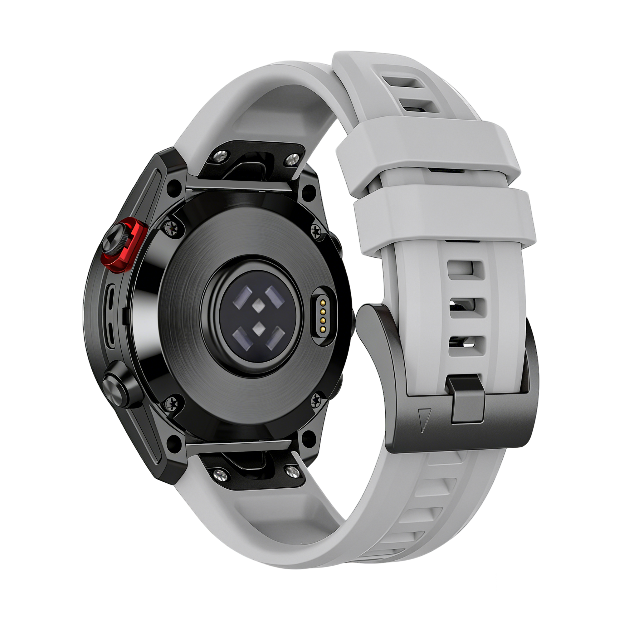 Bandz Garmin Quatix 3 / 6x / 7x Solar siliconen band 'Classic' (grijs)