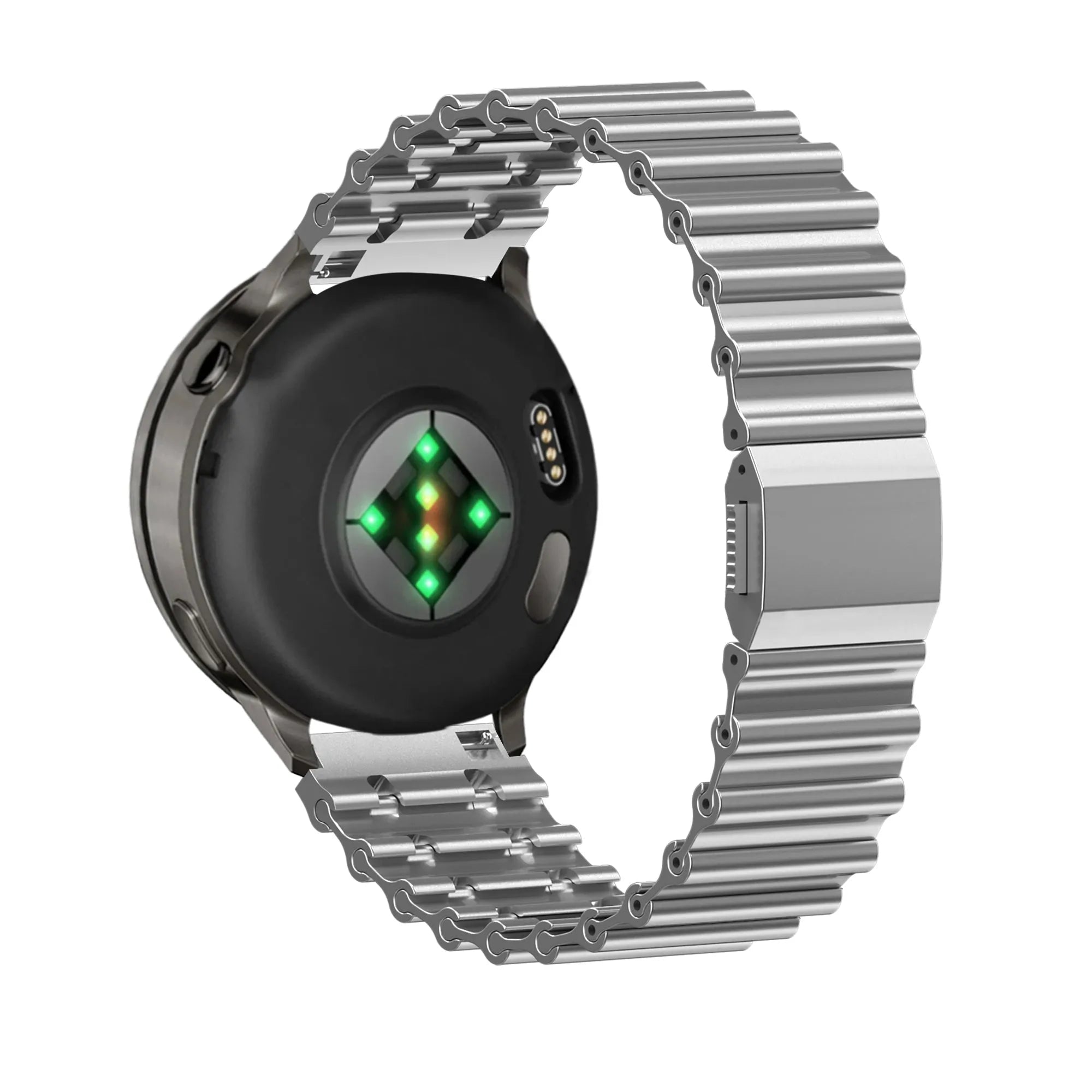 Bandz Oppo Watch X Premium Steel Strap 'Ocean' (Titanium)