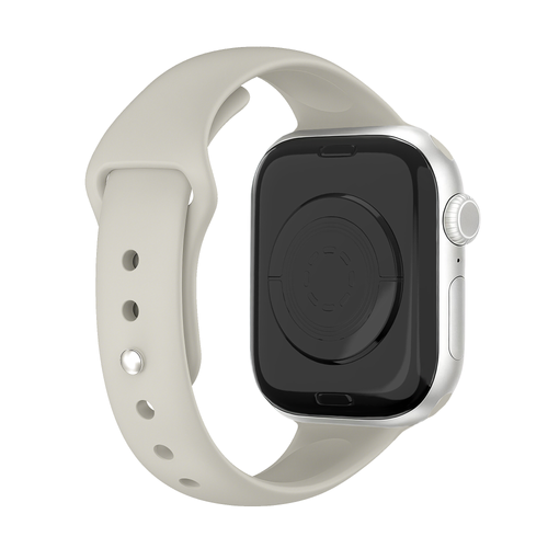 Correa de silicona Slimfit Apple Watch (blanco estrella)