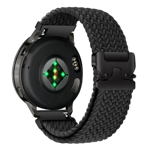 Bandz Garmin Forerunner 265s Braided Strap 'Parachute' (Black)
