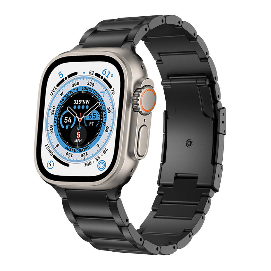 2strap-it-apple-watch-ultra-titanium-bandjezwart