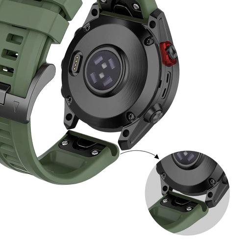 Bandz Amazfit T-Rex Ultra 2 Silicone Strap 'Classic' (Army Green)