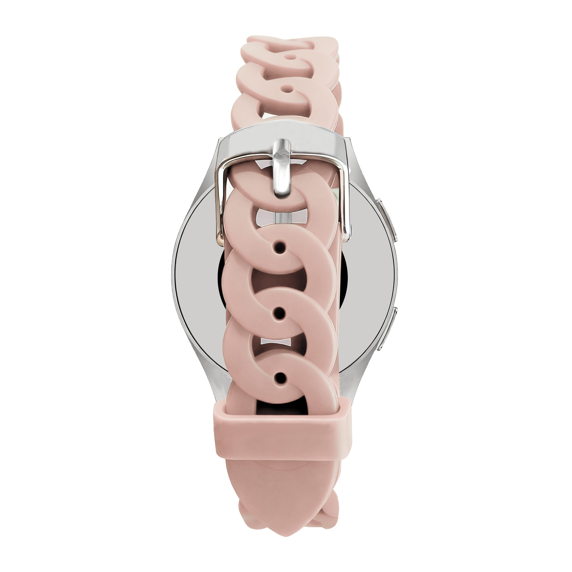 Bandz Amazfit Active 2 Silikonarmband 'Chains' (Rosa)