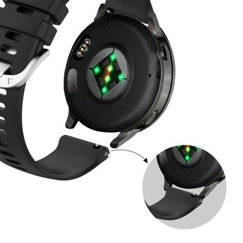 Bandz Bracelet silicone 'Classic' Garmin Venu 3s (noir)
