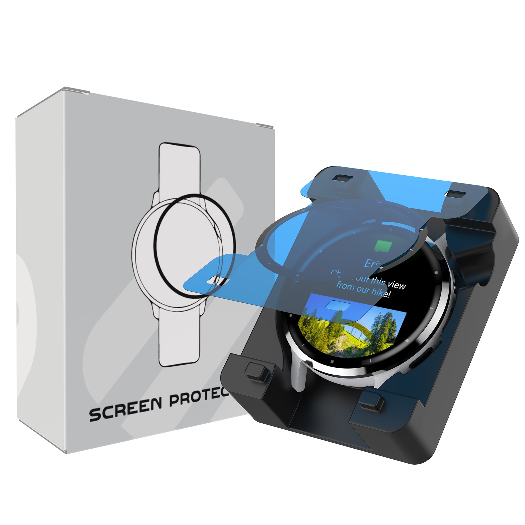 Displayschutzfolie mit 'One-Click' Tool - Garmin Venu 3