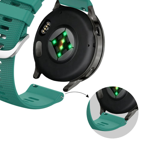 Bandz Bracelet silicone 'Deluxe' Garmin Vivoactive 4s (viridien)