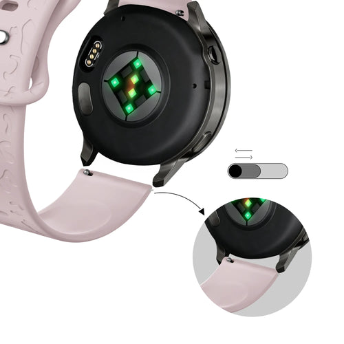Bandz Garmin Forerunner 265s Silicone Strap 'Leopard' (Pink)