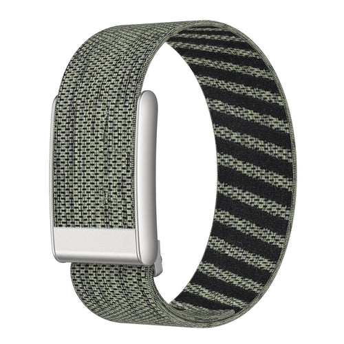Bracelet nylon compatible avec Whoop MG (gris-vert)