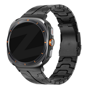 Bandz Samsung Galaxy Watch Ultra titanium band 'Iron' (zwart)