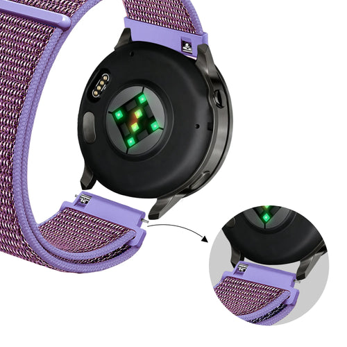 Bandz Bracelet nylon Loop Garmin Forerunner 265s (lila)