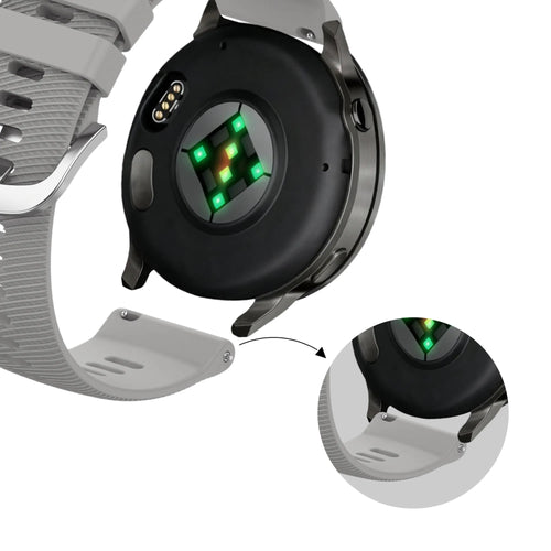 Bandz Bracelet silicone 'Deluxe' Garmin Forerunner 265s (gris)