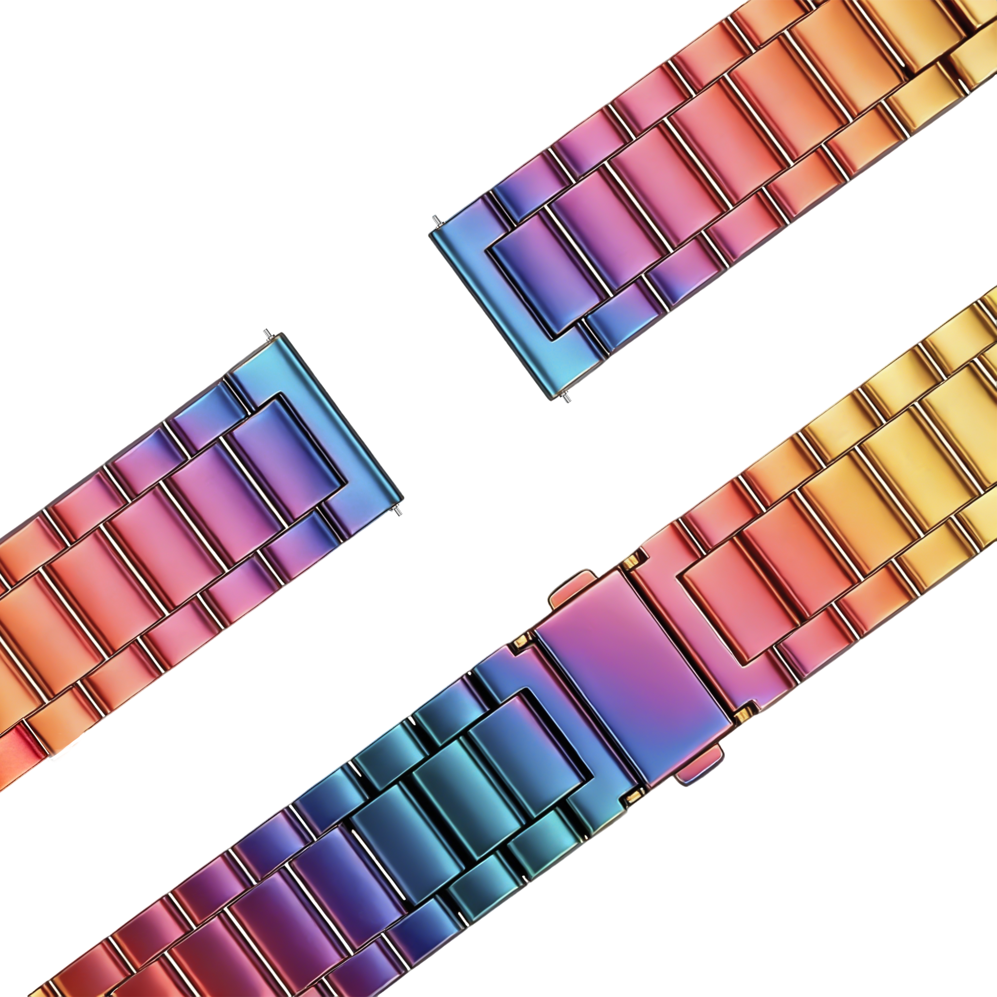 Bandz Garmin Forerunner 265s Steel Strap 'Classic' (Pearlescent)