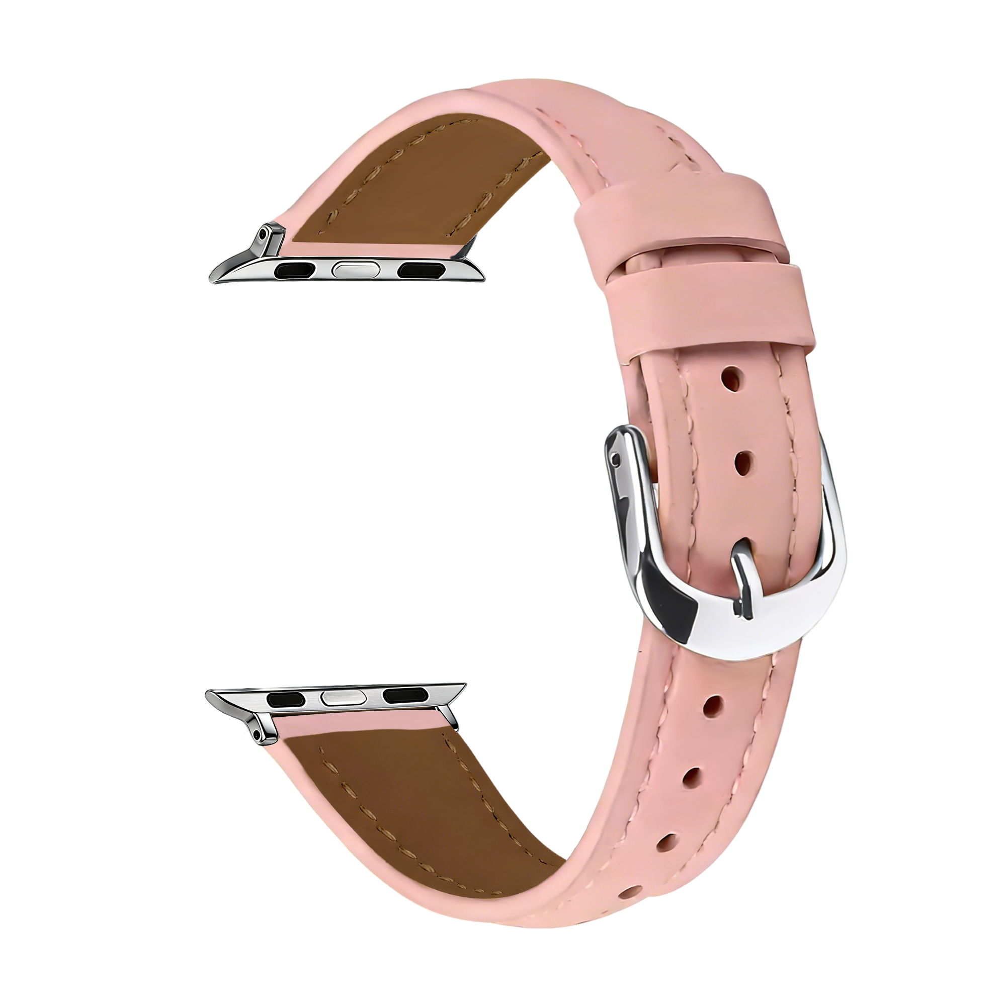 Apple Watch Slimfit Leather Strap (Pink)