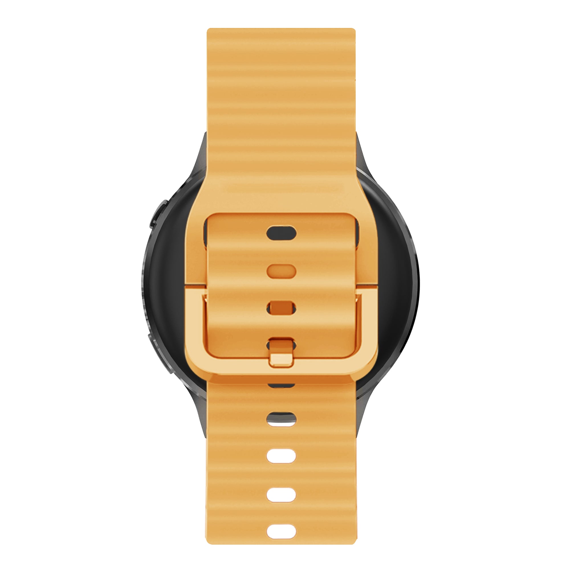 Bandz Garmin Forerunner 265s Silicone Strap 'Wave' (Dark Yellow)