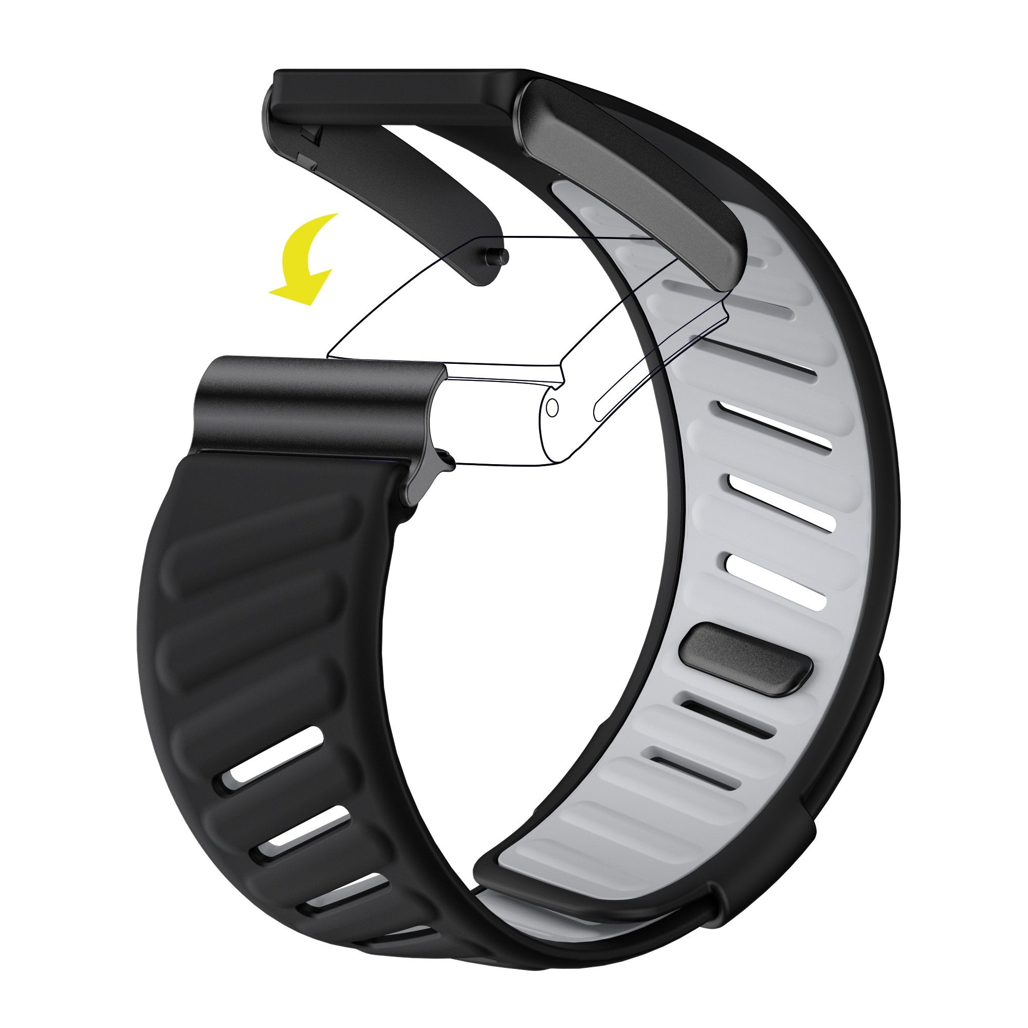 Whoop 4.0 Sport Strap (Black/Grey)